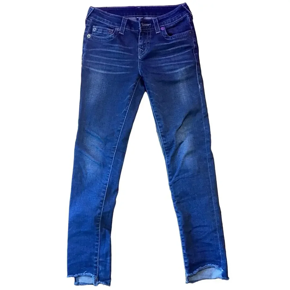 Girl Casey Skinny Raw Edge Jeans